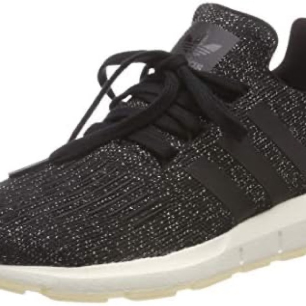 Adidas metallic Black and White Knit Sneakers